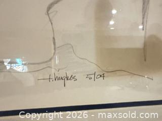 MaxSold Auction: Pair of Framed Fashion and Figure Art Prints  - Lincoln (California, USA) PARTNER MANAGED Moving Online Auction - Tiger Lily Lane