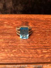 MaxSold Auction: Gold & Silver Topaz Ring - Saanich (British Columbia, Canada) SELLER MANAGED Downsizing Online Auction - Colquitz Avenue