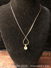 MaxSold Auction: Putative Sapphire & Diamond Pendant  - Saanich (British Columbia, Canada) SELLER MANAGED Downsizing Online Auction - Colquitz Avenue
