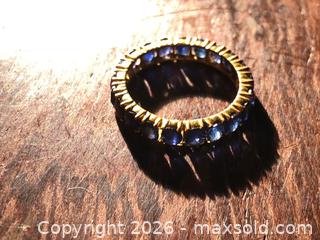 MaxSold Auction: Sappphire Gold Ring - Saanich (British Columbia, Canada) SELLER MANAGED Downsizing Online Auction - Colquitz Avenue