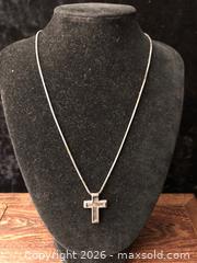 MaxSold Auction: Silver Chain with Cross - Saanich (British Columbia, Canada) SELLER MANAGED Downsizing Online Auction - Colquitz Avenue