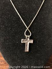 MaxSold Auction: Silver Chain with Cross - Saanich (British Columbia, Canada) SELLER MANAGED Downsizing Online Auction - Colquitz Avenue