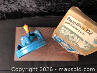 MaxSold Auction: Spong Bean Slicer - Saanich (British Columbia, Canada) SELLER MANAGED Downsizing Online Auction - Colquitz Avenue