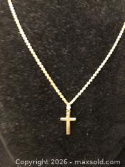 MaxSold Auction: Untested Small Cross and Chain - Saanich (British Columbia, Canada) SELLER MANAGED Downsizing Online Auction - Colquitz Avenue