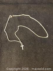MaxSold Auction: Untested Small Cross and Chain - Saanich (British Columbia, Canada) SELLER MANAGED Downsizing Online Auction - Colquitz Avenue