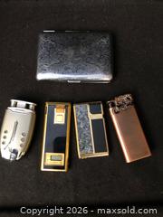 MaxSold Auction: Vintage Lighters and Chrome Case - Saanich (British Columbia, Canada) SELLER MANAGED Downsizing Online Auction - Colquitz Avenue