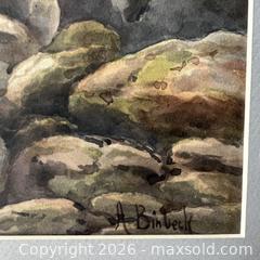 MaxSold Auction: A. Binbeck Signed Watercolour Painting Original Art Maritime British Coastal Scene - Toronto (Ontario, Canada) SELLER MANAGED Downsizing Online Auction - Greenland Road
