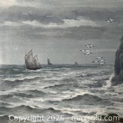 MaxSold Auction: A. Binbeck Signed Watercolour Painting Original Art Maritime British Coastal Scene - Toronto (Ontario, Canada) SELLER MANAGED Downsizing Online Auction - Greenland Road