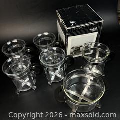 MaxSold Auction: Bodum Glasses Chambord Plus Cream and Sugar in Box Vintage 80s Memphis Milano - Toronto (Ontario, Canada) SELLER MANAGED Downsizing Online Auction - Greenland Road