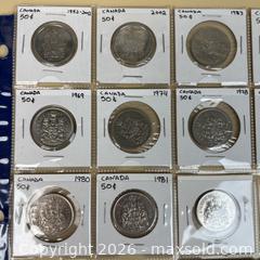 MaxSold Auction: Canada 50 Cent and 1 Dollar Coin Collection  - Toronto (Ontario, Canada) SELLER MANAGED Downsizing Online Auction - Greenland Road