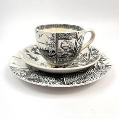 MaxSold Auction: Circa 1883 Victorian Aesthetic Movement Kioto Tea Cup Saucer and Plate with Kite Mark Brownhill's - Toronto (Ontario, Canada) SELLER MANAGED Downsizing Online Auction - Greenland Road