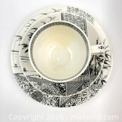MaxSold Auction: Circa 1883 Victorian Aesthetic Movement Kioto Tea Cup Saucer and Plate with Kite Mark Brownhill's - Toronto (Ontario, Canada) SELLER MANAGED Downsizing Online Auction - Greenland Road