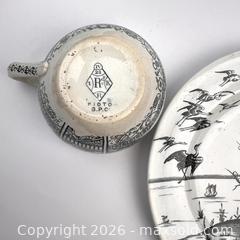 MaxSold Auction: Circa 1883 Victorian Aesthetic Movement Kioto Tea Cup Saucer and Plate with Kite Mark Brownhill's - Toronto (Ontario, Canada) SELLER MANAGED Downsizing Online Auction - Greenland Road