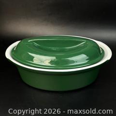 MaxSold Auction: Emile Henry France Green Lidded Casserole Baker Stoneware 03.04 - Toronto (Ontario, Canada) SELLER MANAGED Downsizing Online Auction - Greenland Road