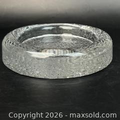 MaxSold Auction: Iittala Finland Heavy Riite Sleet Glass Bowl by Timo Sarpaneva MCM Brutalist Design - Toronto (Ontario, Canada) SELLER MANAGED Downsizing Online Auction - Greenland Road