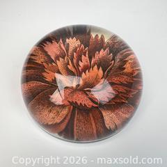MaxSold Auction: John Derian Signed Floral Art Glass Paperweight Botanical Rare - Toronto (Ontario, Canada) SELLER MANAGED Downsizing Online Auction - Greenland Road