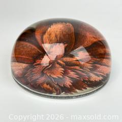MaxSold Auction: John Derian Signed Floral Art Glass Paperweight Botanical Rare - Toronto (Ontario, Canada) SELLER MANAGED Downsizing Online Auction - Greenland Road