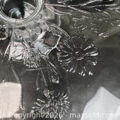 MaxSold Auction: Kosta Boda Sweden Ulla Glass Cake Plate or Sweet Stand Display Floral MCM Vintage - Toronto (Ontario, Canada) SELLER MANAGED Downsizing Online Auction - Greenland Road