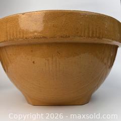 MaxSold Auction: Large Medalta Yellow Ware Mixing Bowl Primitive Antique Yellowware Farmhouse Decor - Toronto (Ontario, Canada) SELLER MANAGED Downsizing Online Auction - Greenland Road
