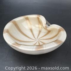 MaxSold Auction: Murano Glass Alfredo Barbini Circus Tent Bowl Italian Art Glass MCM - Toronto (Ontario, Canada) SELLER MANAGED Downsizing Online Auction - Greenland Road