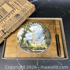 MaxSold Auction: Stoware Vermont Made Vintage Cheese Cutting Board Ceramic Scene and Utensil - Toronto (Ontario, Canada) SELLER MANAGED Downsizing Online Auction - Greenland Road