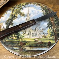MaxSold Auction: Stoware Vermont Made Vintage Cheese Cutting Board Ceramic Scene and Utensil - Toronto (Ontario, Canada) SELLER MANAGED Downsizing Online Auction - Greenland Road