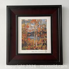MaxSold Auction: Tom Thomson Group of Seven Framed Collectors Limited Edition Art 'Algonquin October'  - Toronto (Ontario, Canada) SELLER MANAGED Downsizing Online Auction - Greenland Road