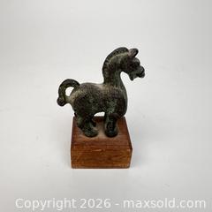 MaxSold Auction: Vintage Alva Studios Chinese Bronze Horse Miniature Han Ming Museum Piece  - Toronto (Ontario, Canada) SELLER MANAGED Downsizing Online Auction - Greenland Road