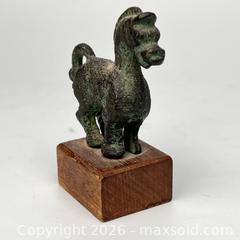 MaxSold Auction: Vintage Alva Studios Chinese Bronze Horse Miniature Han Ming Museum Piece  - Toronto (Ontario, Canada) SELLER MANAGED Downsizing Online Auction - Greenland Road