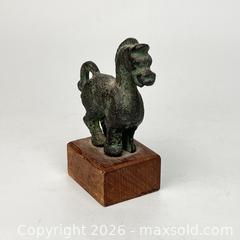 MaxSold Auction: Vintage Alva Studios Chinese Bronze Horse Miniature Han Ming Museum Piece  - Toronto (Ontario, Canada) SELLER MANAGED Downsizing Online Auction - Greenland Road