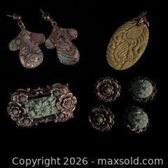 MaxSold Auction: Vintage Jewellery Lot Mexico Czech Sterling Earrings Openwork Brooch Clips and More  - Toronto (Ontario, Canada) SELLER MANAGED Downsizing Online Auction - Greenland Road