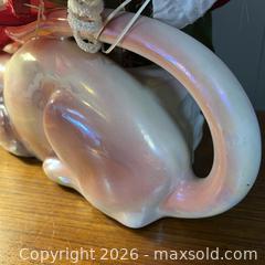 MaxSold Auction: Vintage MCM Pink Panther Planter Lustre Iridescent Ceramic Big Cat 19" - Toronto (Ontario, Canada) SELLER MANAGED Downsizing Online Auction - Greenland Road