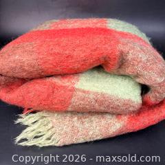 MaxSold Auction: Vintage Scottish Mohair Throw Blanket Heather Mist Scotland Plaid Checkered Wool - Toronto (Ontario, Canada) SELLER MANAGED Downsizing Online Auction - Greenland Road