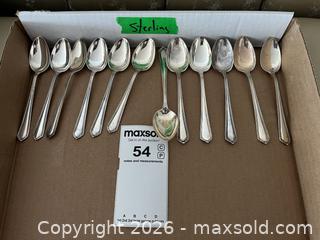 MaxSold Auction: Dozen Sterling Silver Teaspoons - Kingston (Ontario, Canada) PARTNER MANAGED Estate Sale Online Auction - Princess Street. (STORAGE)