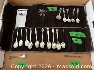 MaxSold Auction: Miniature Silver Spoons  - Kingston (Ontario, Canada) PARTNER MANAGED Estate Sale Online Auction - Princess Street. (STORAGE)