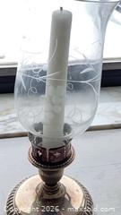 MaxSold Auction: Pair of Birks Sterling Hurricane Lamps  - Kingston (Ontario, Canada) PARTNER MANAGED Estate Sale Online Auction - Princess Street. (STORAGE)