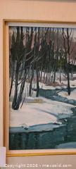 MaxSold Auction: A. Y. Breau — Winter Landscape with Stream, Oil on Canvas, 17 x 23 in - Kingston (Ontario, Canada) SELLER MANAGED Downsizing Online Auction - Langfield Street