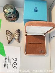 MaxSold Auction: Birks Silver-Plated Hinged Ring Box & Silver-Plated Butterfly Brooch - Kingston (Ontario, Canada) SELLER MANAGED Downsizing Online Auction - Langfield Street