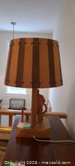 MaxSold Auction: Carved Nautical Wooden Table Lamp with Sailor at Wheel - Kingston (Ontario, Canada) SELLER MANAGED Downsizing Online Auction - Langfield Street