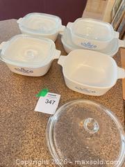 MaxSold Auction: CorningWare Blue Floral (Cornflower) Pyroceram Assorted Quart Dishes - Kingston (Ontario, Canada) SELLER MANAGED Downsizing Online Auction - Langfield Street