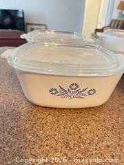 MaxSold Auction: CorningWare Blue Floral (Cornflower) Pyroceram Assorted Quart Dishes - Kingston (Ontario, Canada) SELLER MANAGED Downsizing Online Auction - Langfield Street