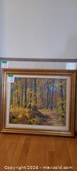MaxSold Auction: Framed Oil Painting — Autumn Forest Landscape, Signed - Kingston (Ontario, Canada) SELLER MANAGED Downsizing Online Auction - Langfield Street