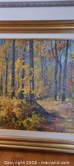 MaxSold Auction: Framed Oil Painting — Autumn Forest Landscape, Signed - Kingston (Ontario, Canada) SELLER MANAGED Downsizing Online Auction - Langfield Street