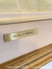 MaxSold Auction: Gilles E. Gingras Likely Oil on Canvas 23 x 29 in, Gold Ornate Frame - Kingston (Ontario, Canada) SELLER MANAGED Downsizing Online Auction - Langfield Street