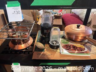 MaxSold Auction: Kitchen Cookware & Small Appliance Lot: Magic Bullet, Copper - Kingston (Ontario, Canada) SELLER MANAGED Downsizing Online Auction - Langfield Street