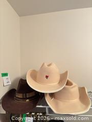 MaxSold Auction: Lot of 3 Western Cowboy Felt Hats - Kingston (Ontario, Canada) SELLER MANAGED Downsizing Online Auction - Langfield Street