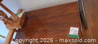 MaxSold Auction: Mid-Century Campaign-Style Walnut Finish Cabinet 36x28x16 - Kingston (Ontario, Canada) SELLER MANAGED Downsizing Online Auction - Langfield Street