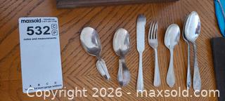 MaxSold Auction: Mixed Sterling & Silverplate Flatware Lot — Spoons, Fork, Knife, Tongs - Kingston (Ontario, Canada) SELLER MANAGED Downsizing Online Auction - Langfield Street