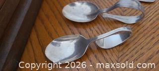 MaxSold Auction: Mixed Sterling & Silverplate Flatware Lot — Spoons, Fork, Knife, Tongs - Kingston (Ontario, Canada) SELLER MANAGED Downsizing Online Auction - Langfield Street