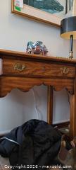 MaxSold Auction: Oak Console / Sofa Table with Center Drawer - Kingston (Ontario, Canada) SELLER MANAGED Downsizing Online Auction - Langfield Street